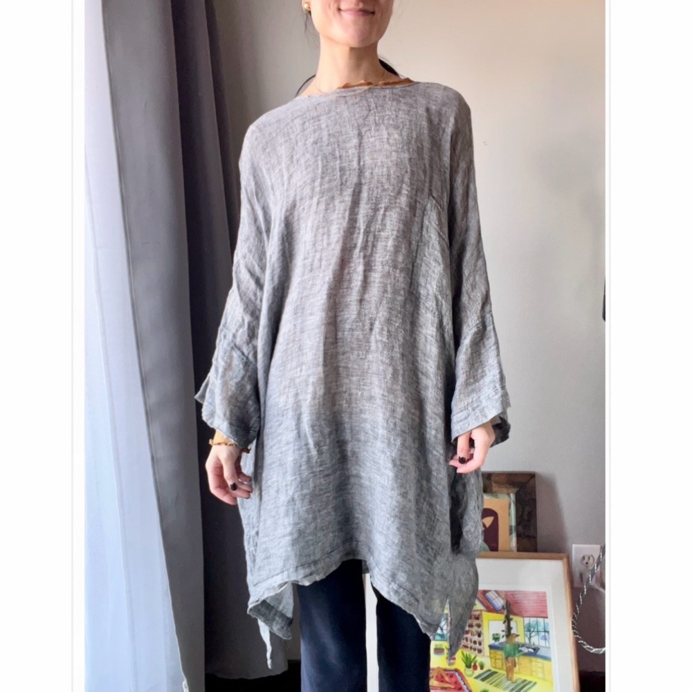 Nettle Studios one size handkerchief hem tunic/mini dress